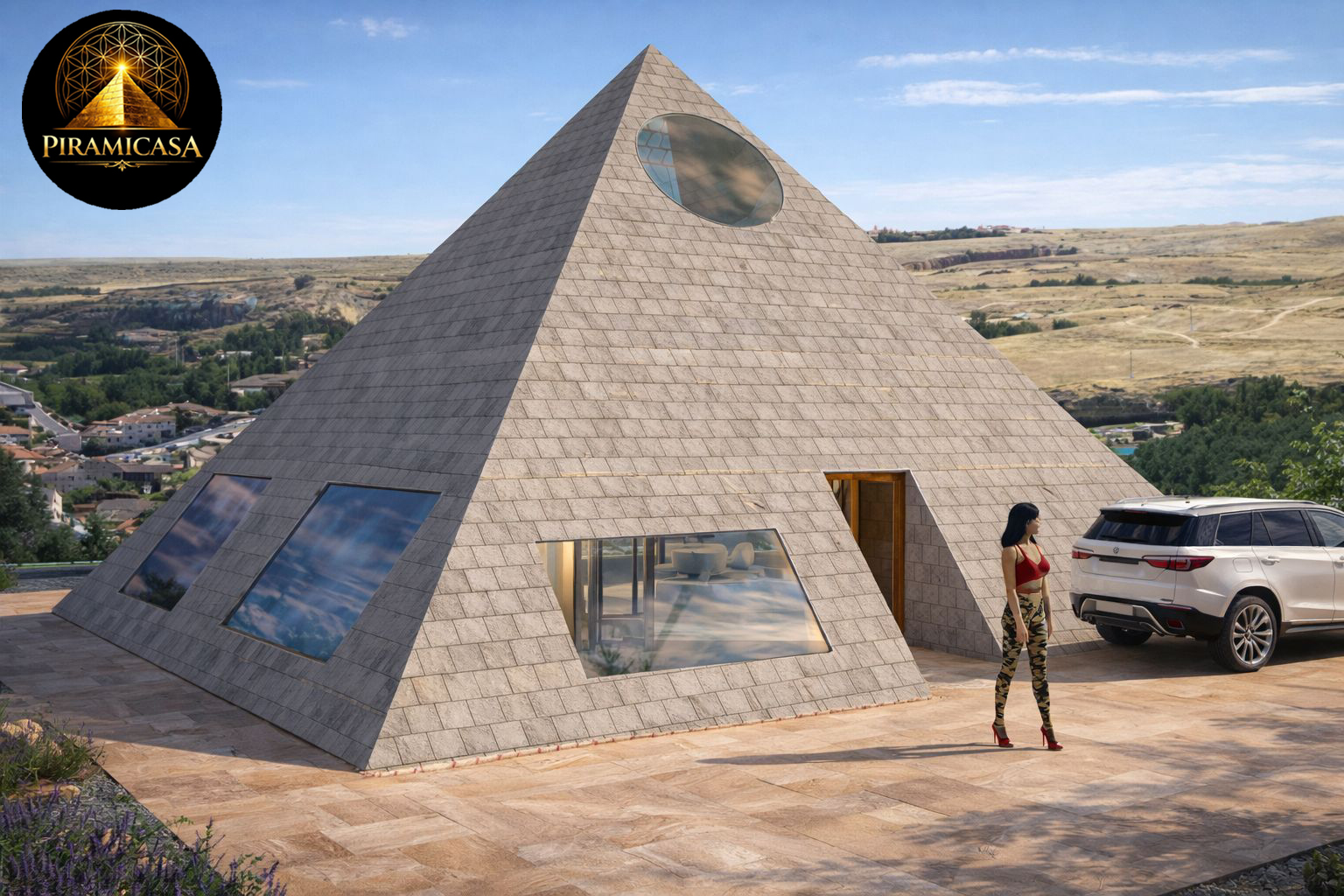 Composición del muro de las piramicasas