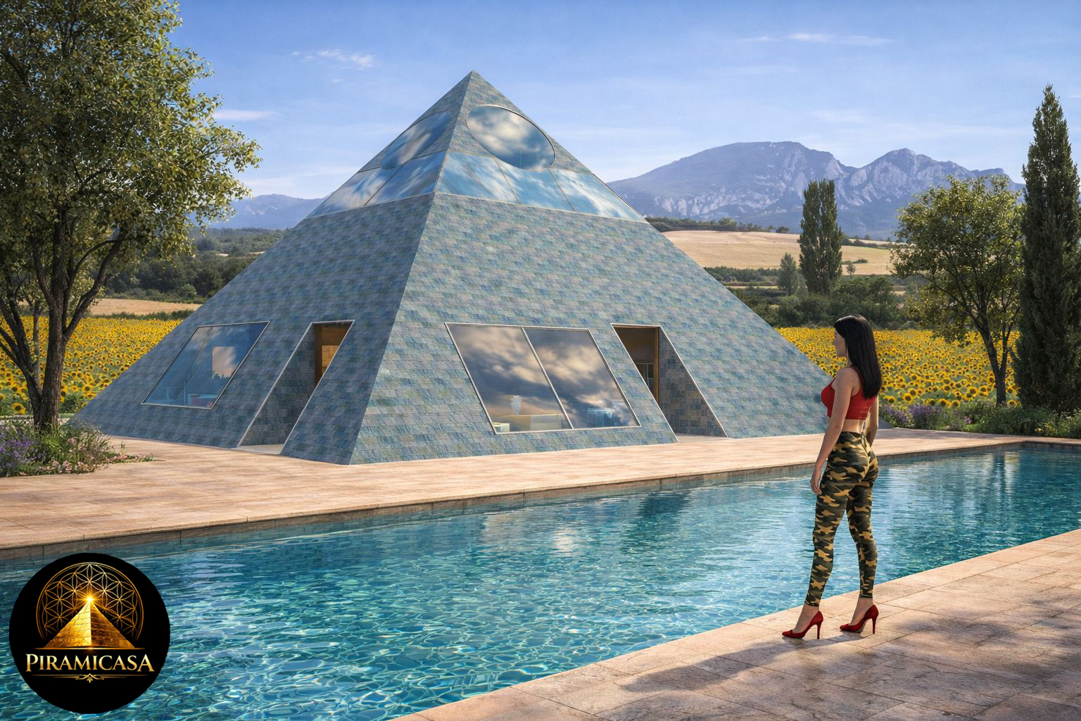 Composición del muro de las piramicasas