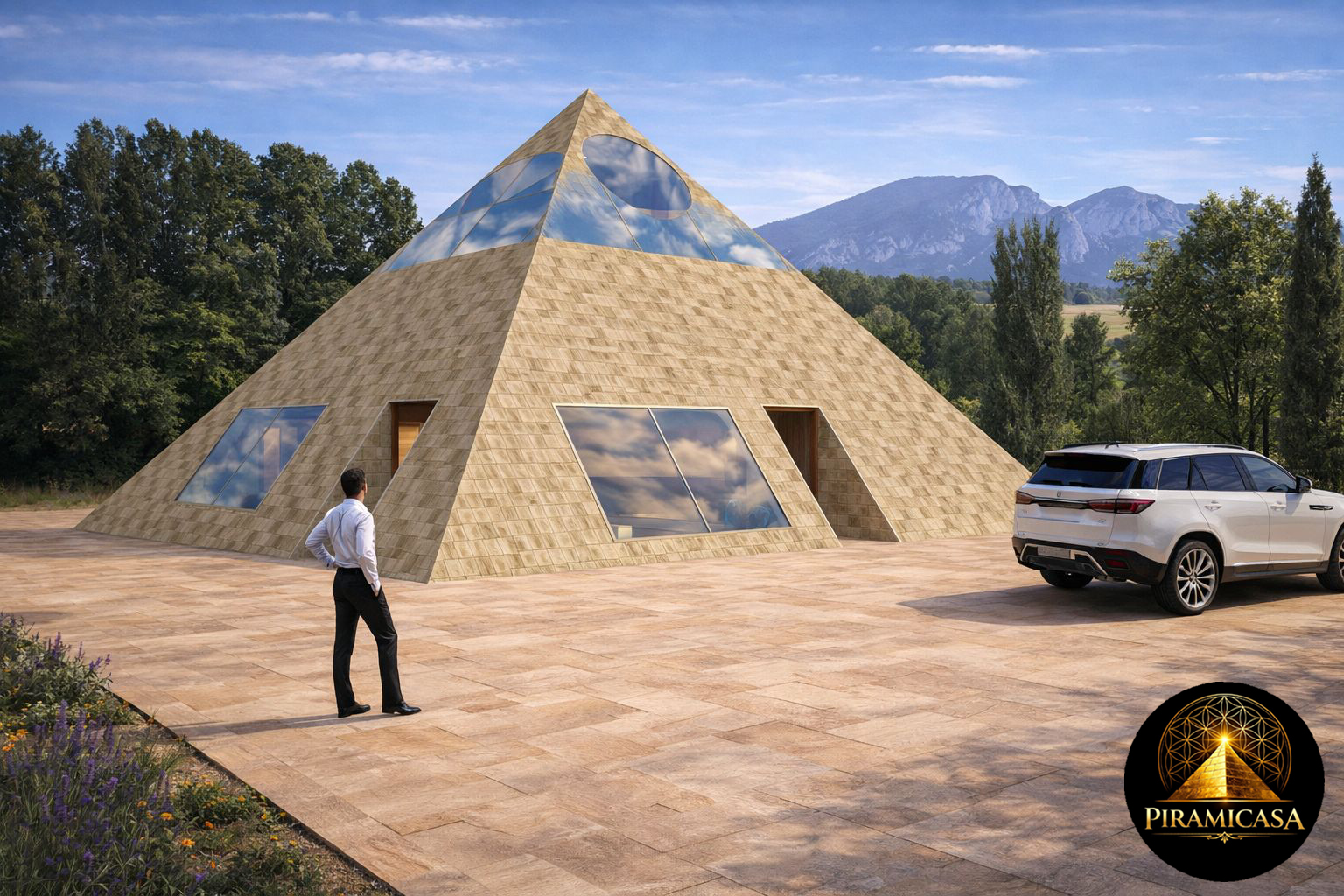 Composición del muro de las piramicasas