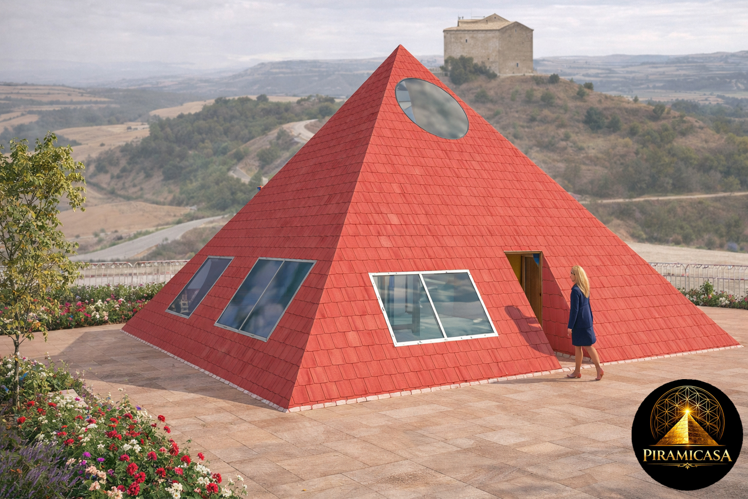 Composición del muro de las piramicasas